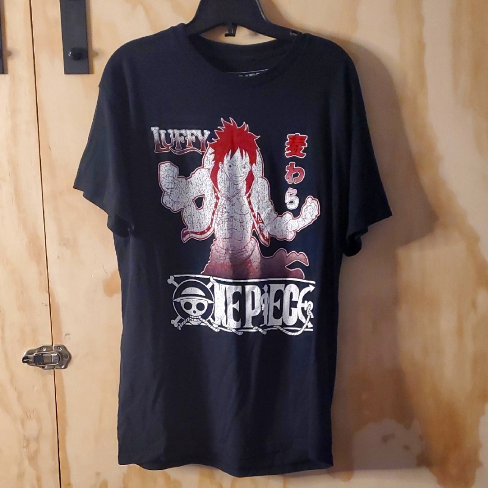 One Piece Black Graphic T-Shirt